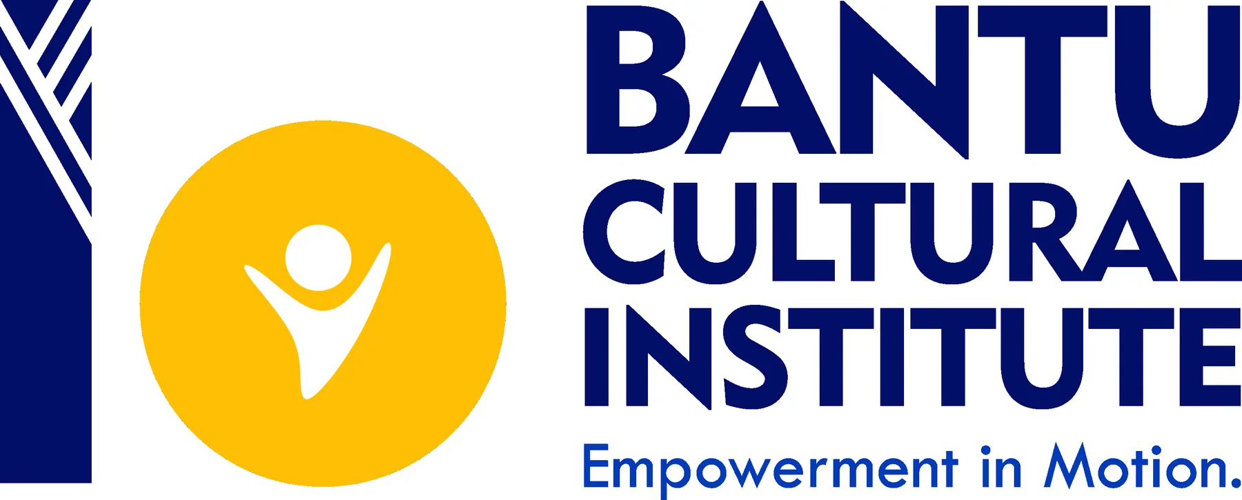 Variação em inglês da assinatura do Instituto Cultural Bantu.