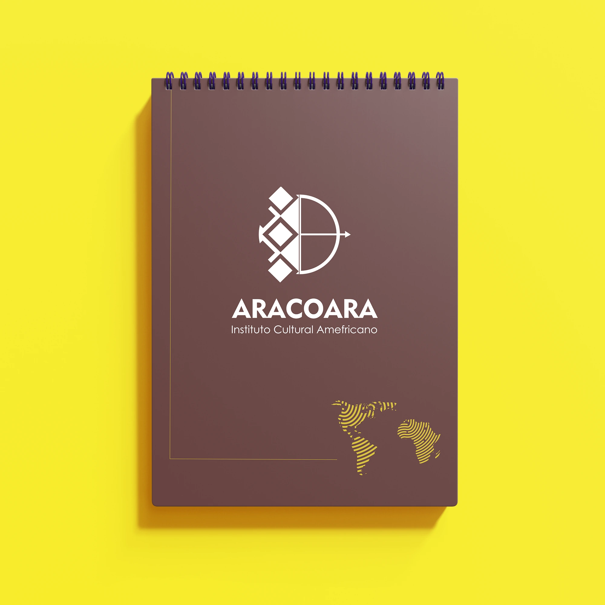 ARACOARA — Identidade aplicada a caderno
