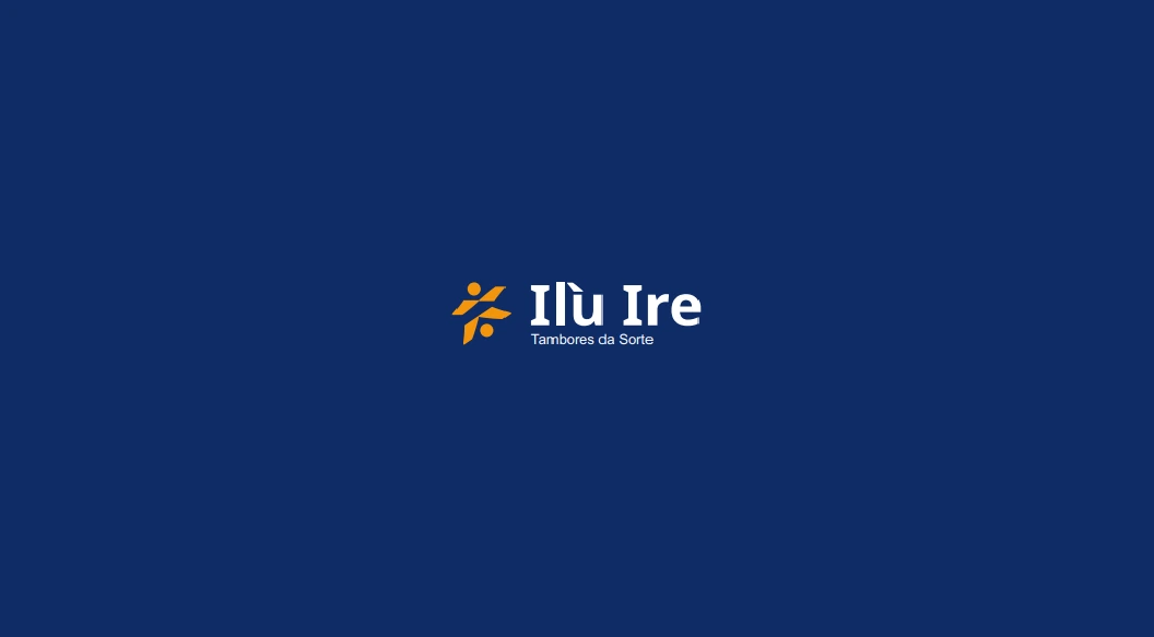 ILÙ IRE — Assinatura em fundo azul