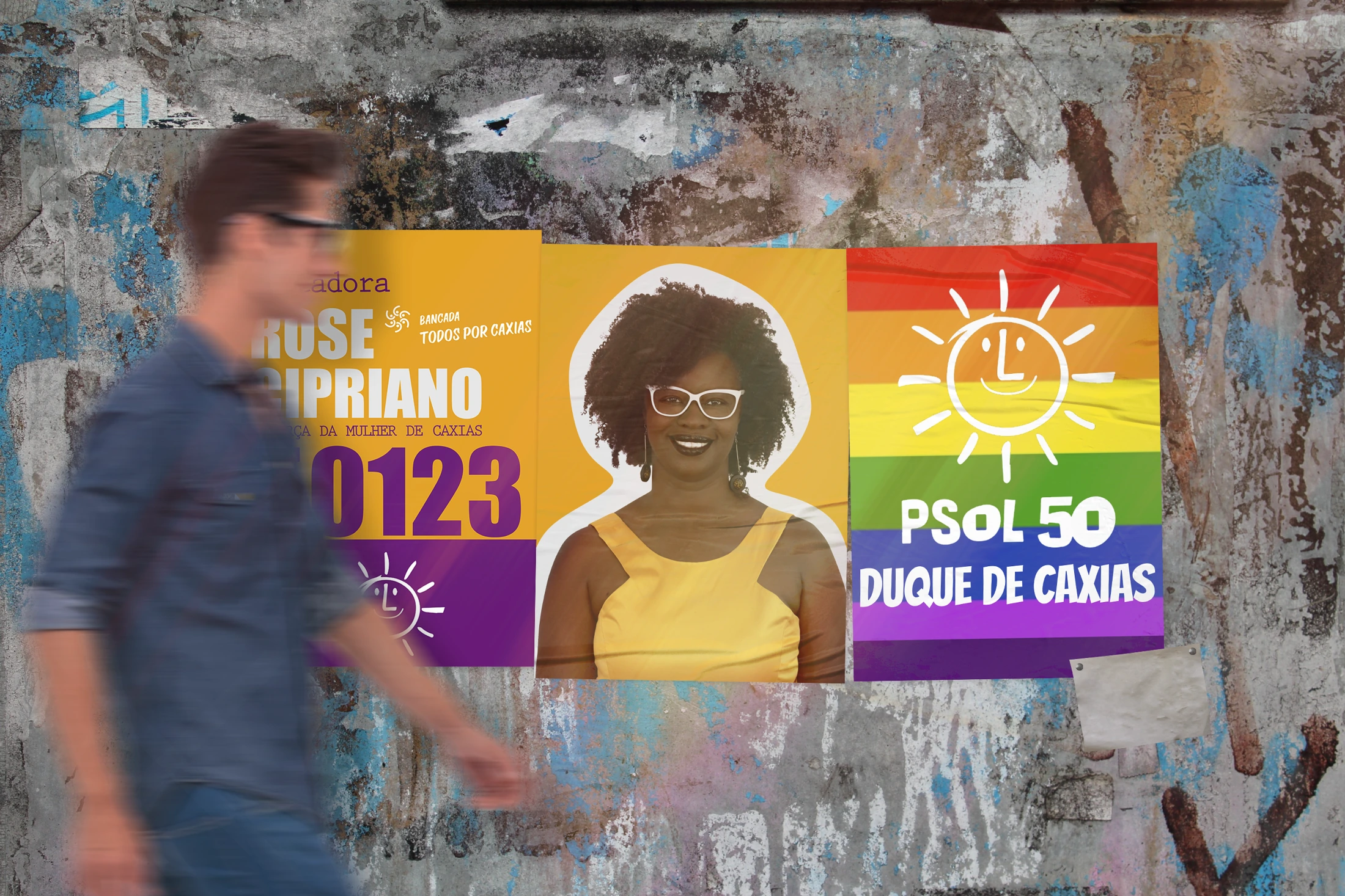 ROSE CIPRIANO — Cartaz em aplicação urbana