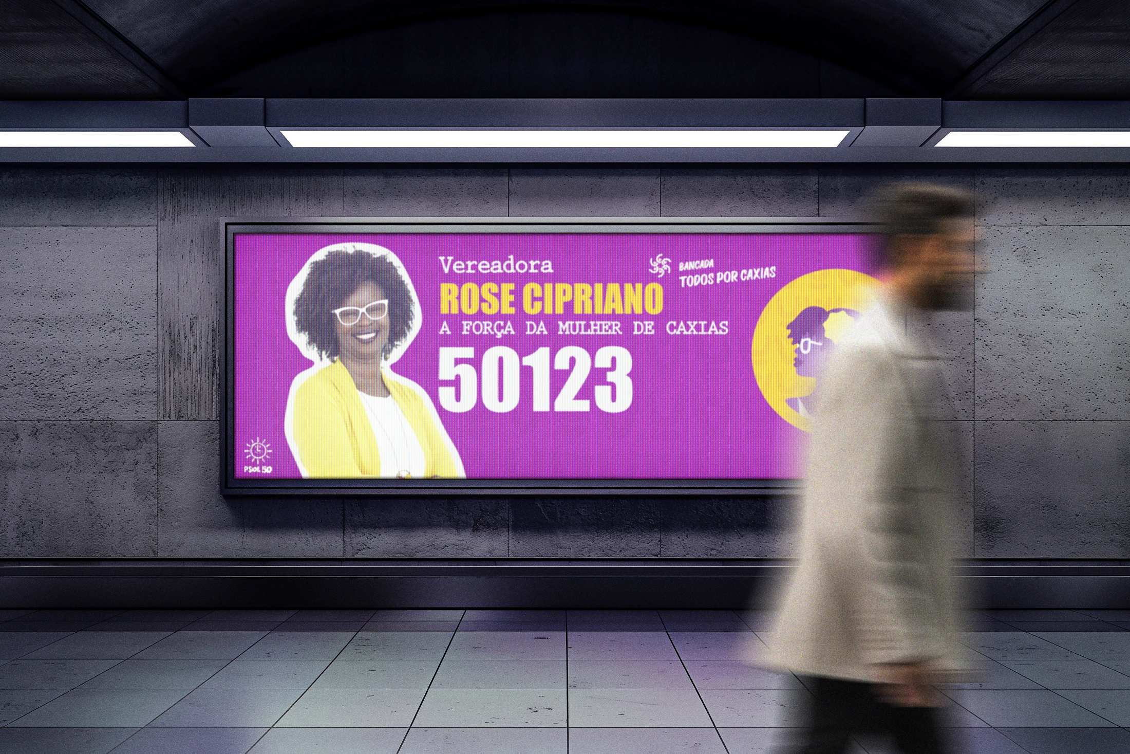 ROSE CIPRIANO — Painel de comunicação em estação
