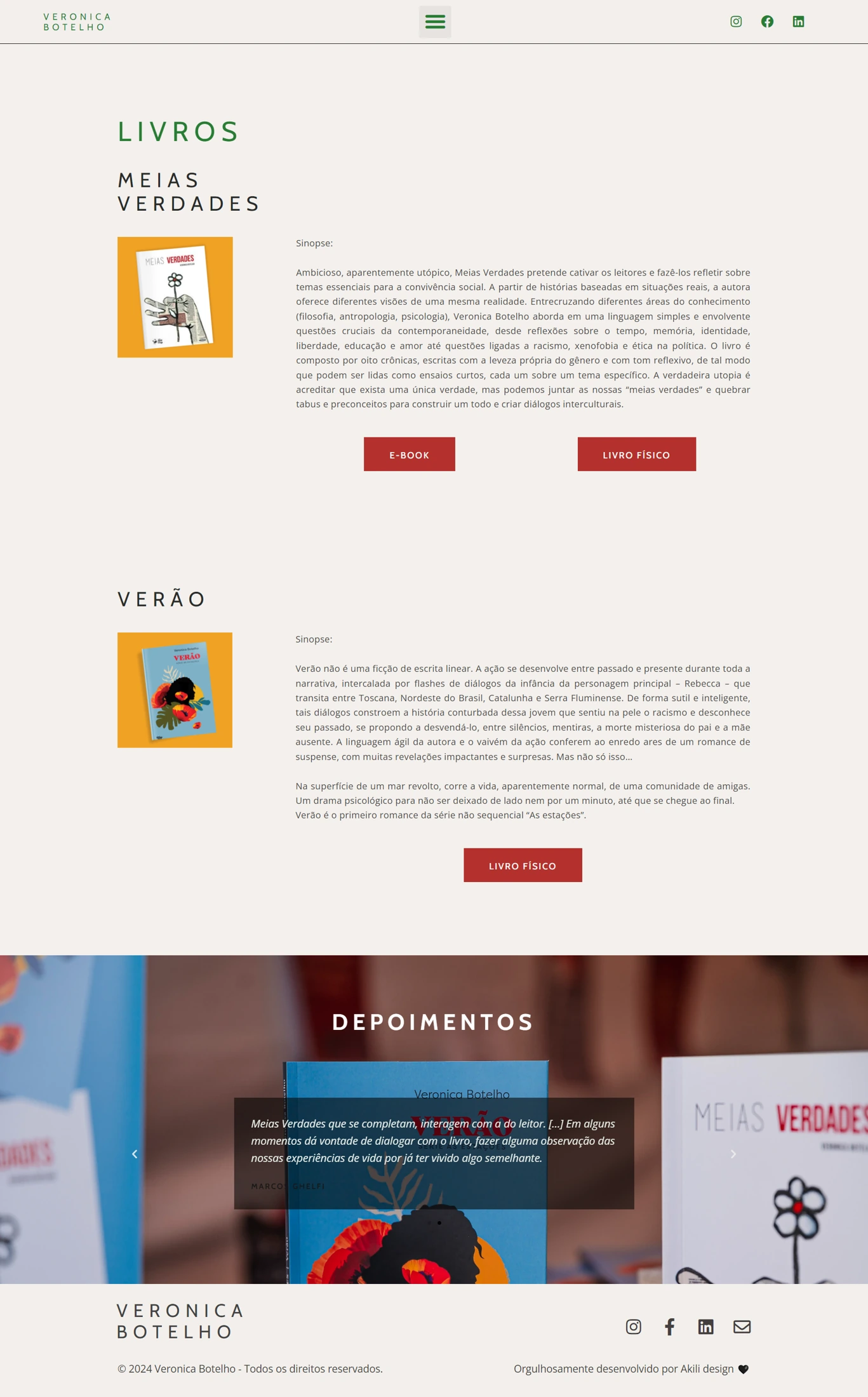 VERONICA BOTELHO — Publicações e livros